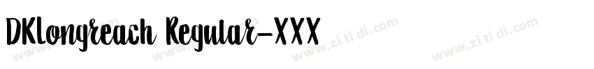 DKLongreach Regular字体转换